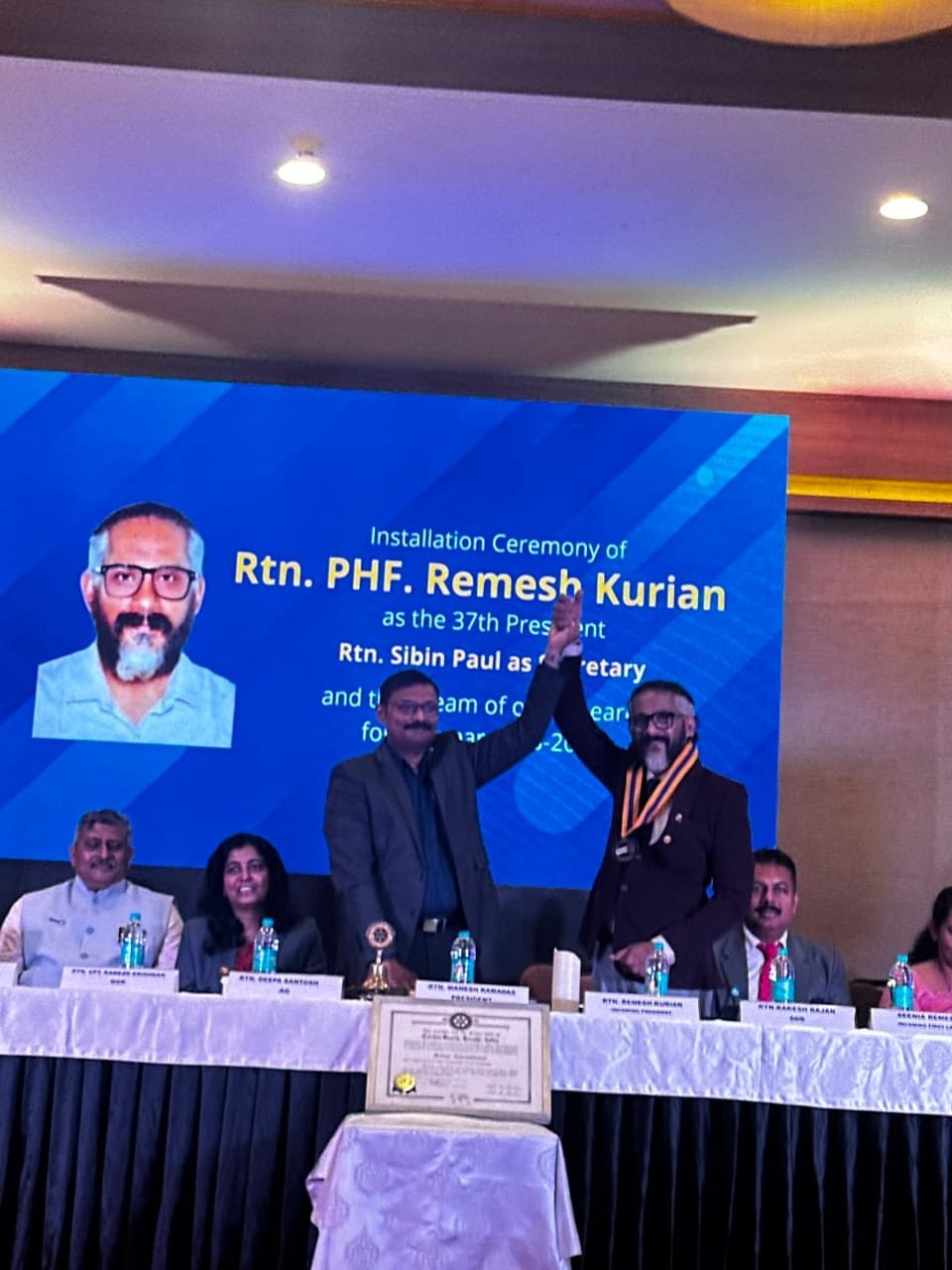 Installation Ceremony — Rtn. PHF Remesh Kurian, 37th President photo 2